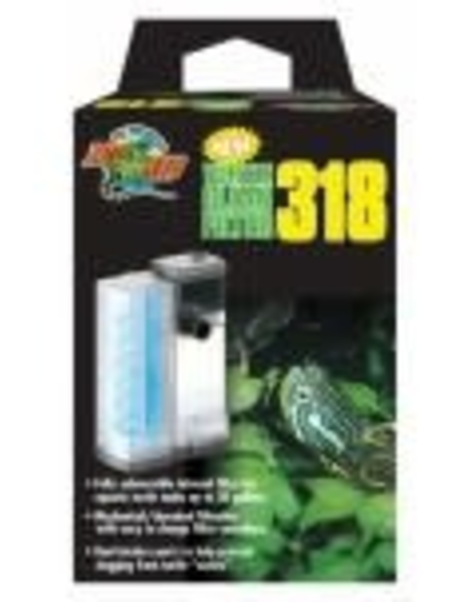 ZOO MED LABORATORIES, INC. ZOO MED- TC-20- TURTLE CLEAN 318 SUBMERSIBLE FILTER-  4.5X3.25X1.5
