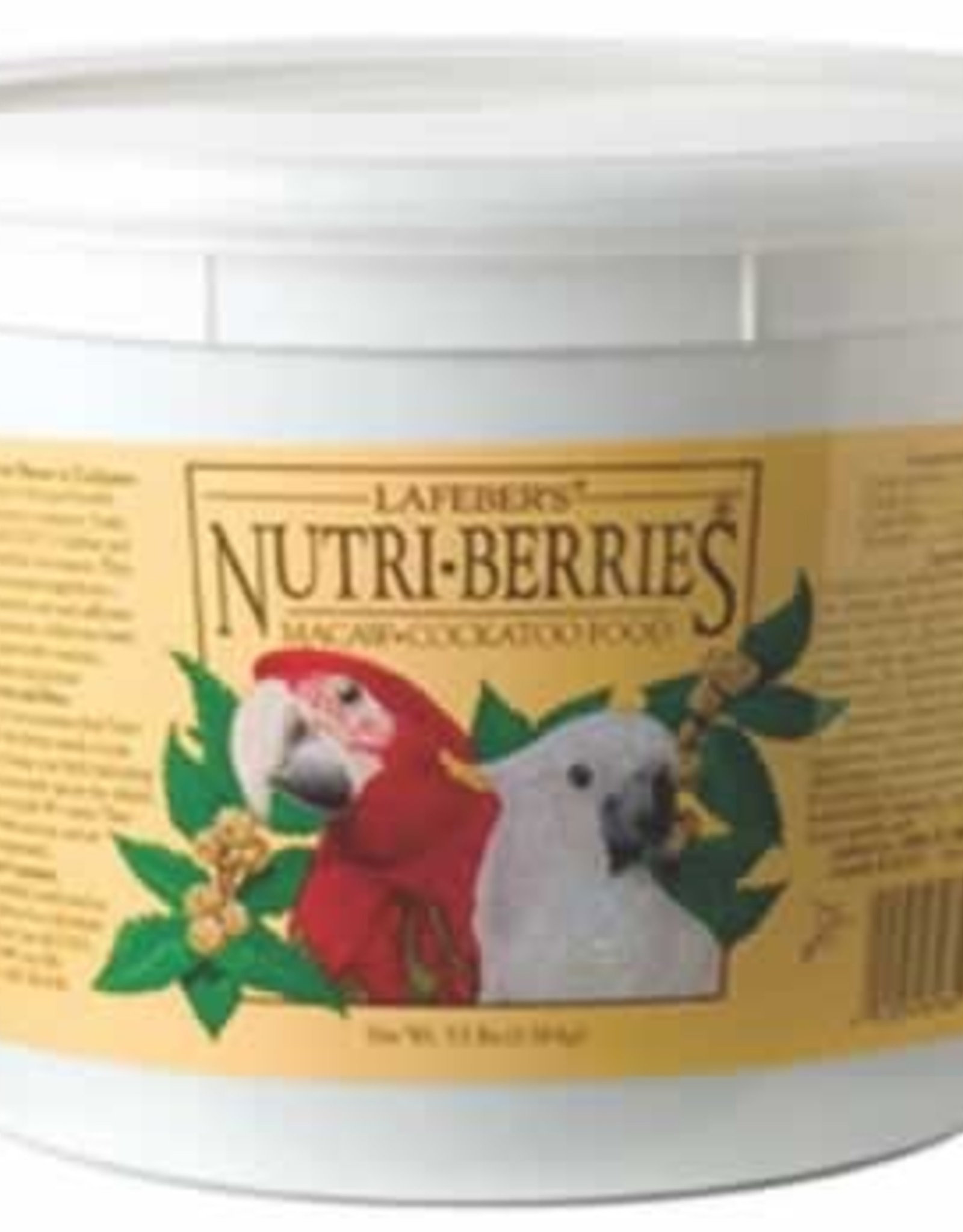 LAFEBER'S LAFEBER'S- NUTRI-BERRIES- PELLETED DIET/TREAT- 8.25X8.25X6- 3.5 LB- MACAW/COCKATOO- CLASSIC