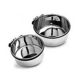 COOP CUP- WITH CLAMP- 6X6X2.5- STAINLESS STEEL CUP 20 OZ