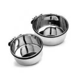 COOP CUP- WITH CLAMP- 6.25X8.75X2.5- STAINLESS STEEL CUP- 30 OZ