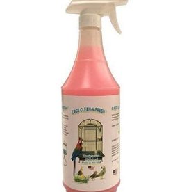 A&E CAGE CO. AE- CLEAN-N-FRESH- ALL NATURAL ENZYMATIC CAGE CLEANER- 100% SAFE- 32 OZ