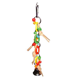 HAPPY BEAKS HB46329- PLASTIC CHAIN WITH LEATHER- 10 X 2