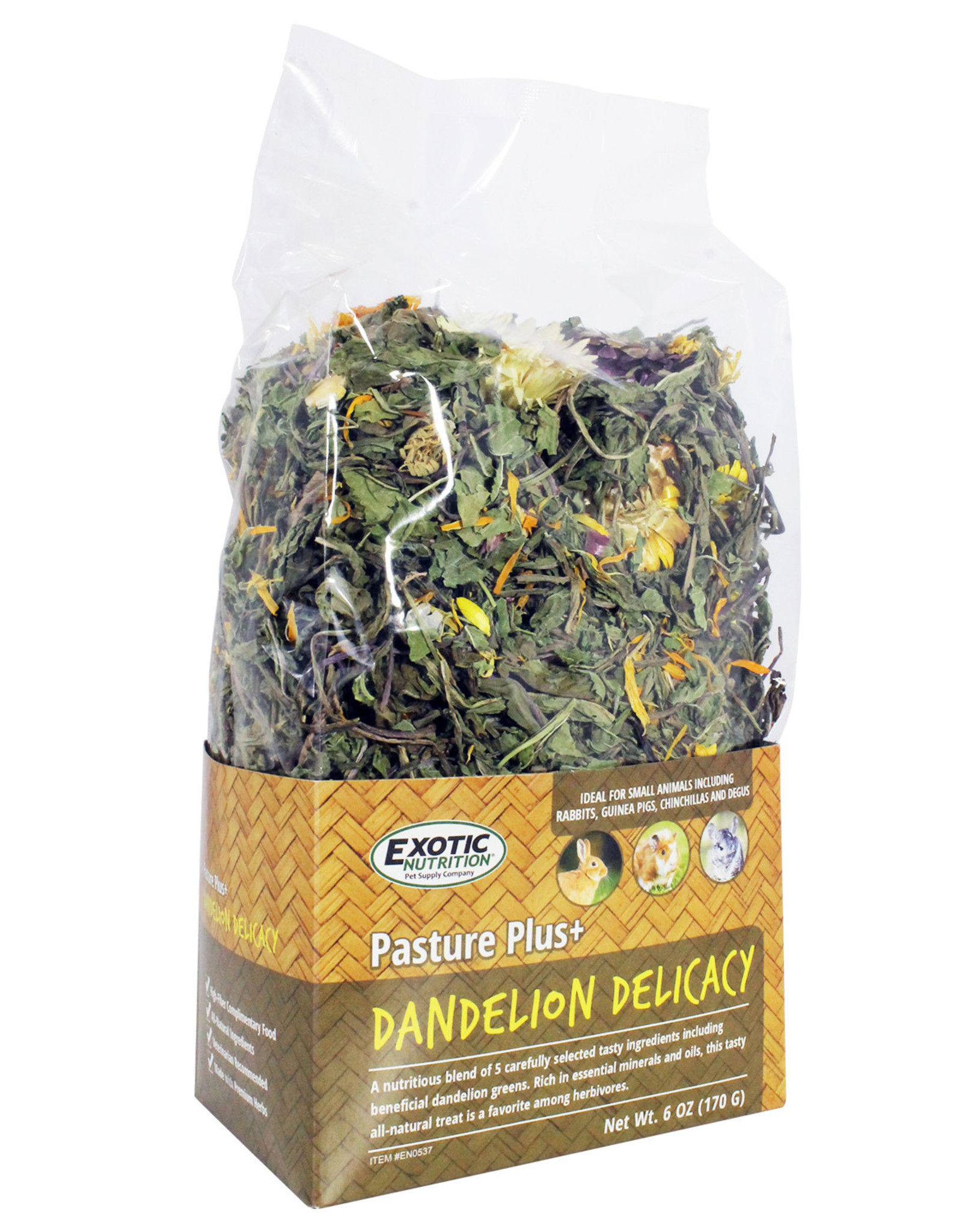 EXOTIC NUTRITION EXOTIC NUTRITION- EN0537- PASTURE PLUS + DANDELION DELICACY- 5X5X12