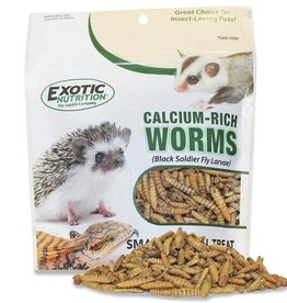 EXOTIC NUTRITION EN 2265- CALCIUM RICH WORMS-4X6X3- 1.5 OZ