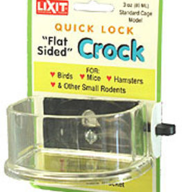 LIXIT ANIMAL CARE PRODUCTS LIXIT- QUICK LOCK CROCK- FLAT SIDED- 3 OZ