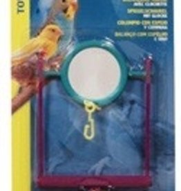 LIVING WORLD LIVING WORLD- 81666- PLASTIC MIRROR SWING WITH BELL