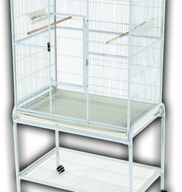 A&E CAGE CO. AE- 13221- BIRD CAGE- POWDER COATED- FLIGHT CAGE- 32X21- GREEN
