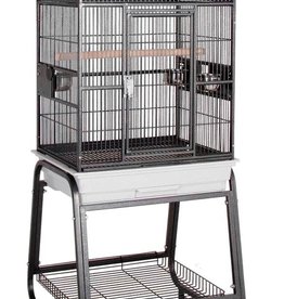 HQ 92217C 22X17 VICTORIAN OPEN TOP PLATINUM/WHITE - Rhonda's Aviary