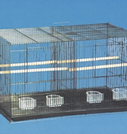 HQ HQ- 2464W- BIRD CAGE- BREEDER FLIGHT- WITH DIVIDER- 30X18X18- WHITE