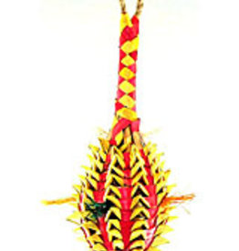PLANET PLEASURES PP03364- PINEAPPLE FORAGING BASKET TOY 7.5X2.5- MEDIUM