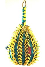 PLANET PLEASURES PP03367- PINEAPPLE- FORAGING BASKET TOY- 11X4- EXTRA LARGE