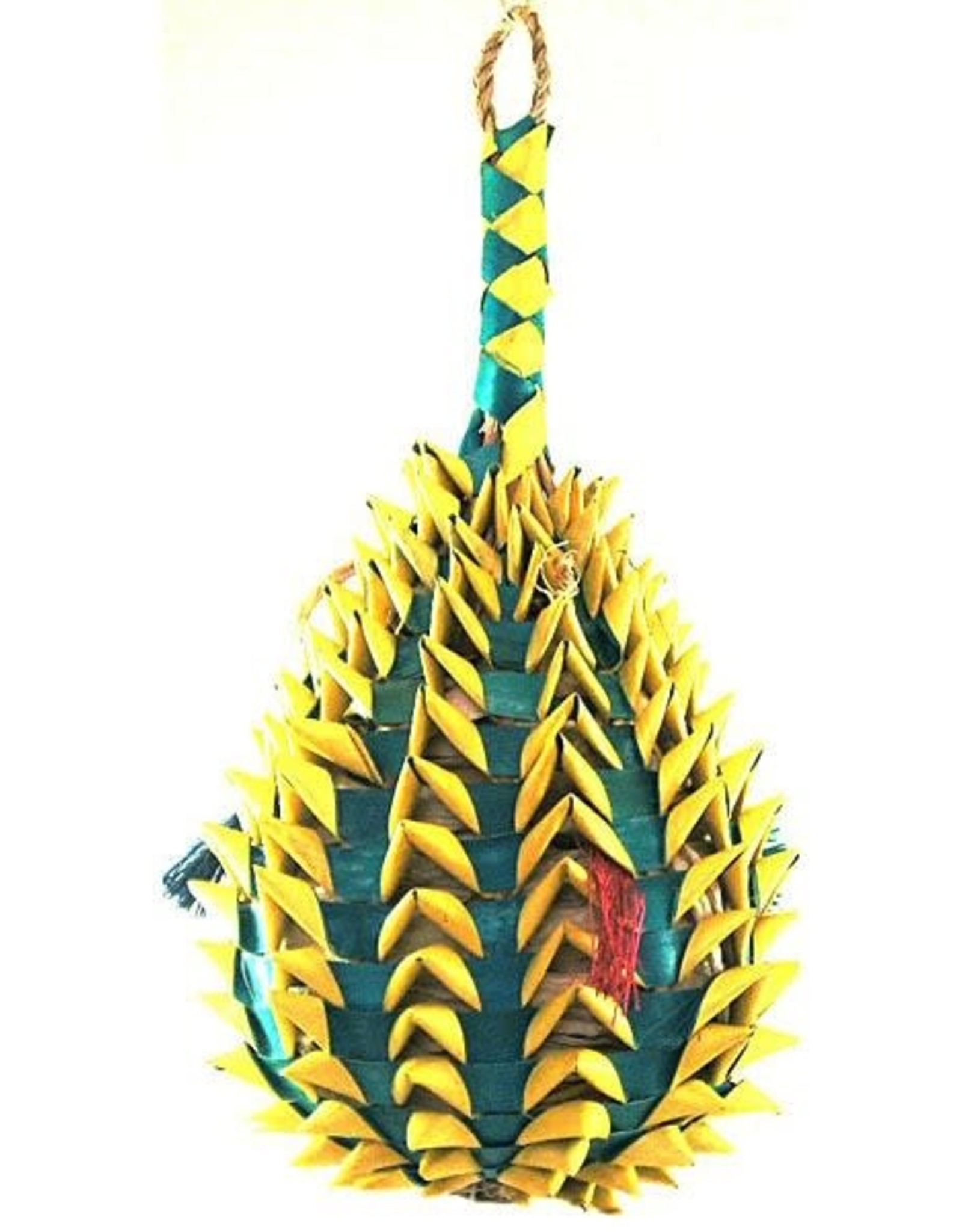 PLANET PLEASURES PP03367- PINEAPPLE- FORAGING BASKET TOY- 11X4- EXTRA LARGE