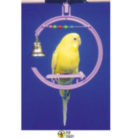 PENN-PLAX BIRD LIFE- BA506- SWING- BIRD TOY- WITH BELL- 4X6X.5*disc