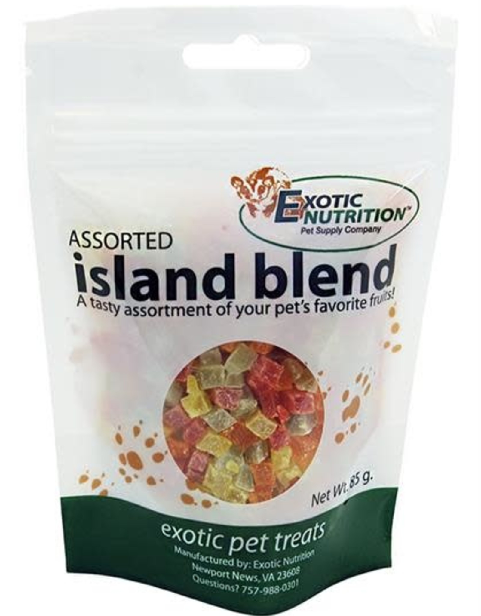 EXOTIC NUTRITION EXOTIC NUTRITION- EN1954- TREAT- 2X4X6- ISLAND BLEND 4 OZ