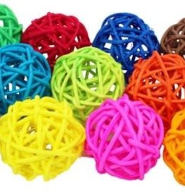 HAPPY BEAKS HB46569  COLORED VINE BALL 2 INCH- MEDIUM