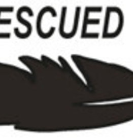 DECAL WHO RESCUED WHOM? 5-1/2 X 1-1/2