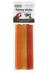 EXOTIC NUTRITION EN9199- HONEY STICKS-3X8X.5- VARIETY PACK 20 CT