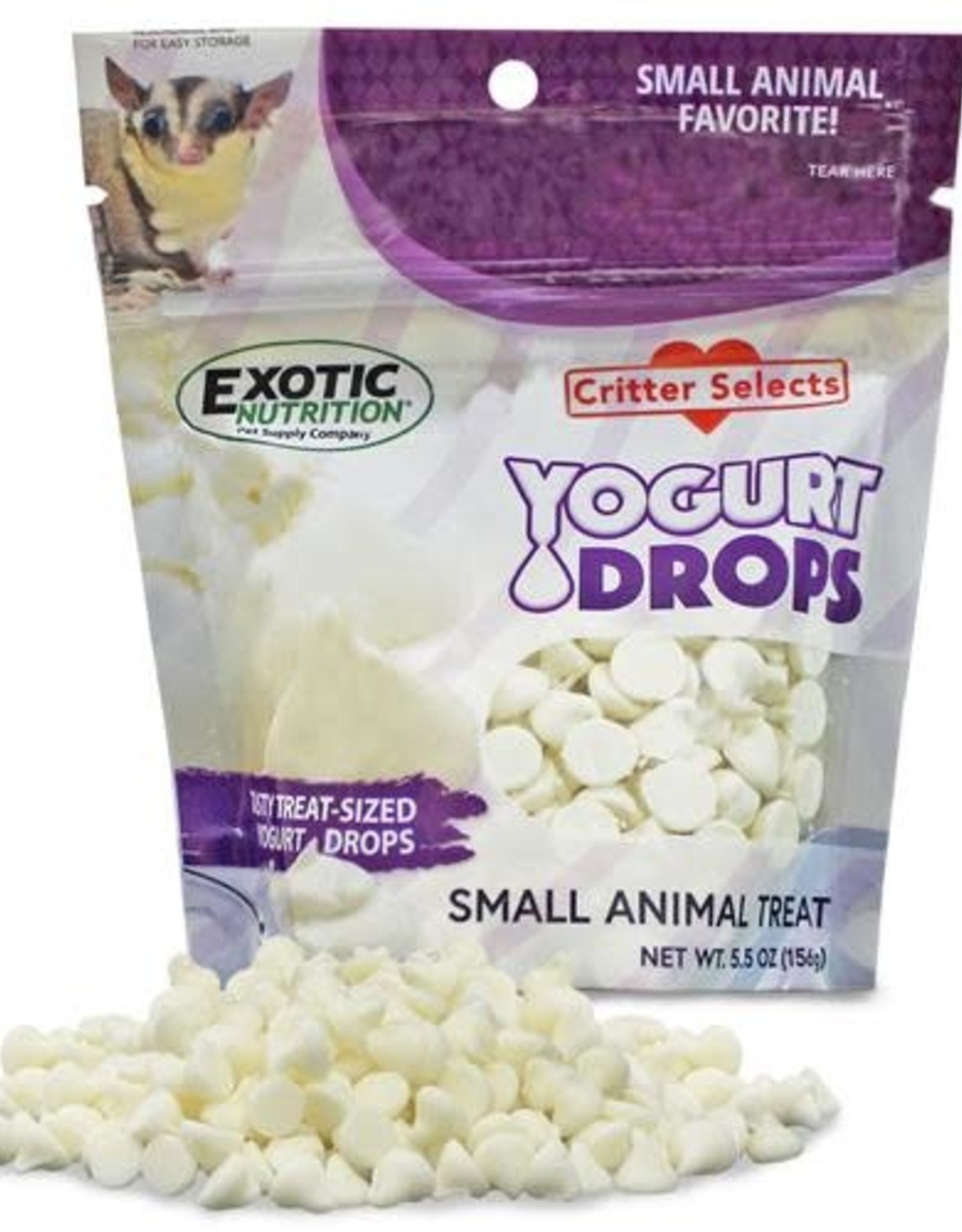 EXOTIC NUTRITION EN1527- TREAT- 2X4X6- YOGURT DROPS- 5.5 OZ