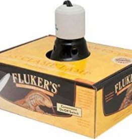 FLUKER'S FLUKER'S- CLAMP LAMP- CERAMIC BASE WITH SWITCH- 7.5X6.5X4.5