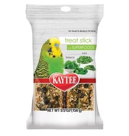 CENTRAL - KAYTEE PRODUCTS KAYTEE- SUPERFOOD- TREAT STICK- 7X3.5X1.5- AVIAN- SPINACH 5OZ
