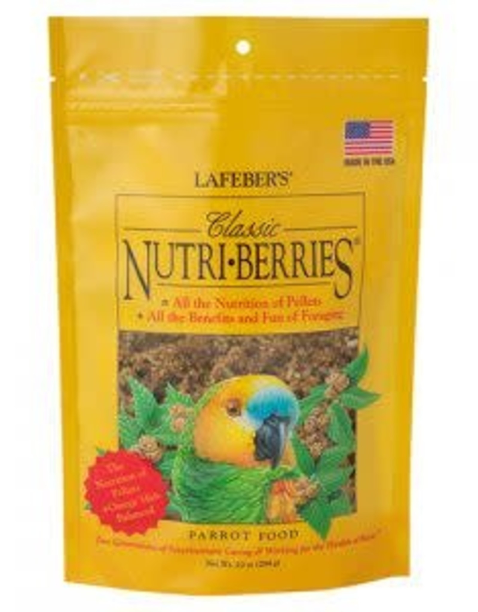 LAFEBER'S LAFEBER'S- NUTRI-BERRIES- PELLETED DIET/TREAT- 10X7X2- 10 OZ- PARROT- CLASSIC