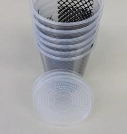 LIVE- HORNWORM CUP W/STAPLED SCREEN  AND VENTED LID
