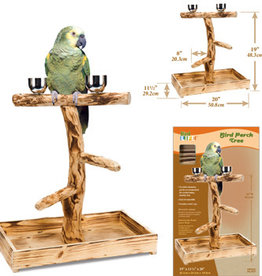 PENN-PLAX BIRD LIFE- BIRD TREE- TABLE TOP PERCH- PLAY GYM- 20X19X11.5- LARGE