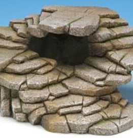 PENN-PLAX REPTOLOGY- REP182- CAVE HIDEOUT- 9X7X3.5- SHALE STEP LEDGE- MEDIUM