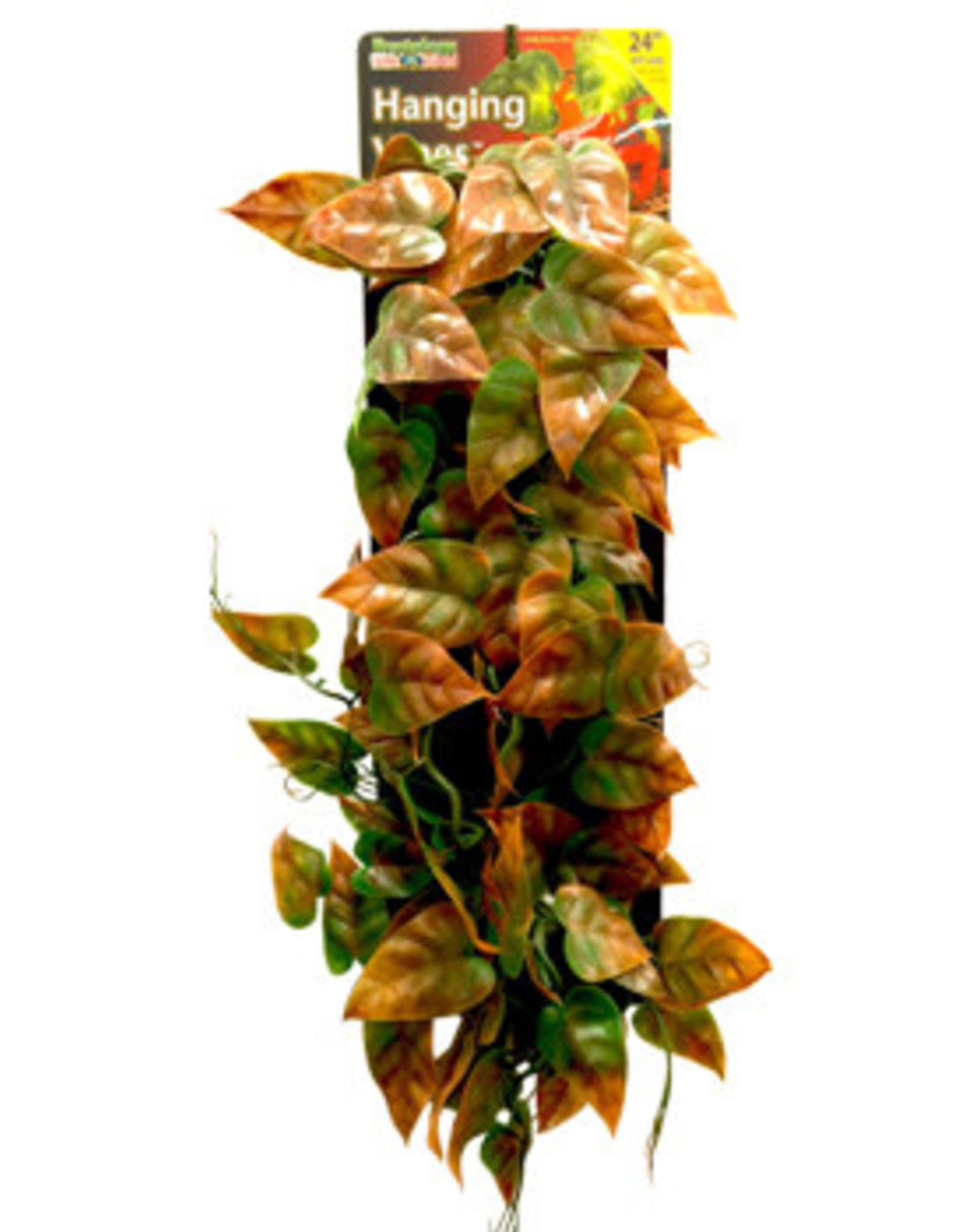 PENN-PLAX REPTOLOGY- REP421- HANGING VINE- 4X24 INCHES- GREEN/BROWN