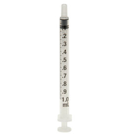 SYRINGE- LEUR SLIP- HAND-FEEDING- 1ML