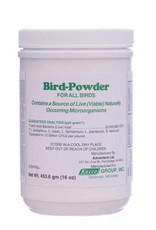 BIRD POWDER- 5X5X8- LIVE PROBIOTIC- 16 OZ
