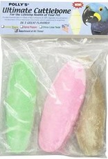 POLLY'S PET PRODUCTS INC PPP 50928- ULTIMATE CUTTLEBONE- 3 PK ASSORTED*
