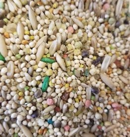 RHONDA'S AVIARY BIN #4- RHONDA'S PARAKEET MIX- 6X6X6- SMALL HOOKBILL (EXP: 5-17-26)- PER LB
