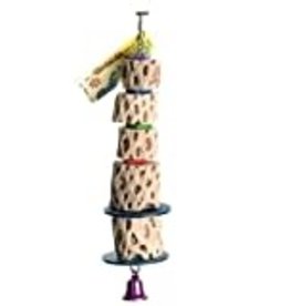 POLLY'S PET PRODUCTS INC PPP 50422- CHOLLA CACTUS TOWER- CALCIUM/MINERAL TOY- 13X3- MEDIUM