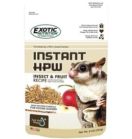 EXOTIC NUTRITION HPW EN2838 INSTANT INSECT & FRUIT SUGAR GLIDER FOOD 8 OZ