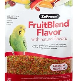 ZUPREEM BIN #31- ZUPREEM- FRUIT BLEND- PELLETED DIET- 12X8X18- 10 LB- SMALL BIRD