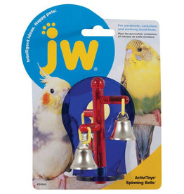 JW PET COMPANY JW- 31043- BIRD TOY- ACTIVITOY- 4X2.5X2.5- SPINNING BELLS