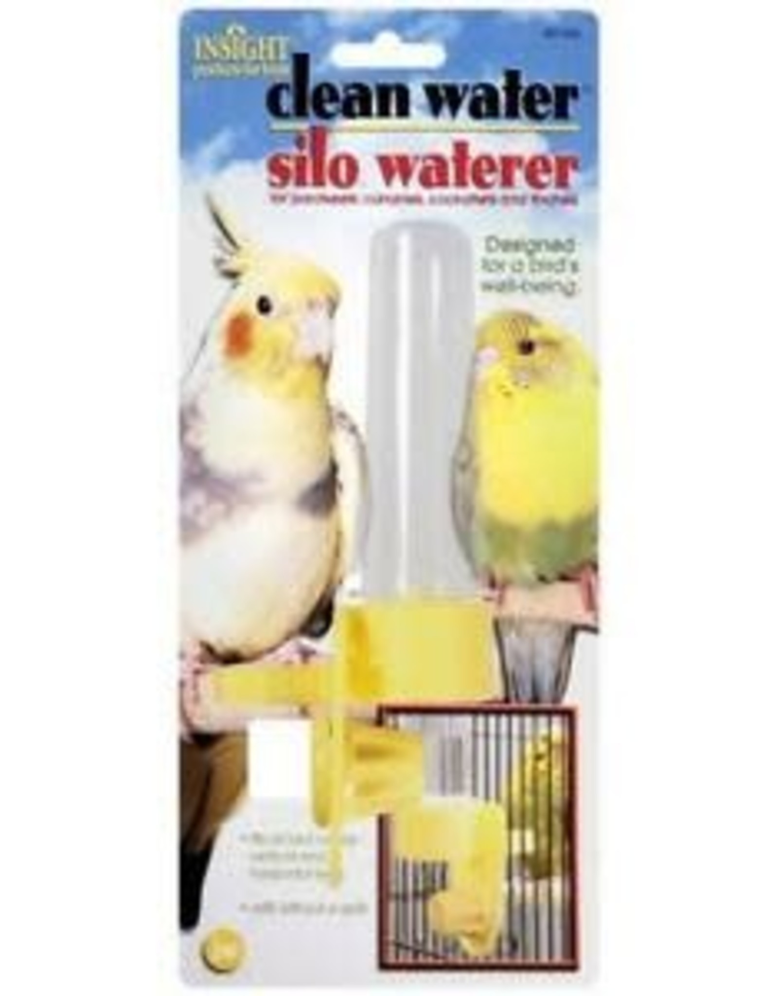 JW PET COMPANY JW- 31300- BIRD- INSIGHT- CLEAN WATER- BIRD WATERER SILO- 2X2X8- SMALL