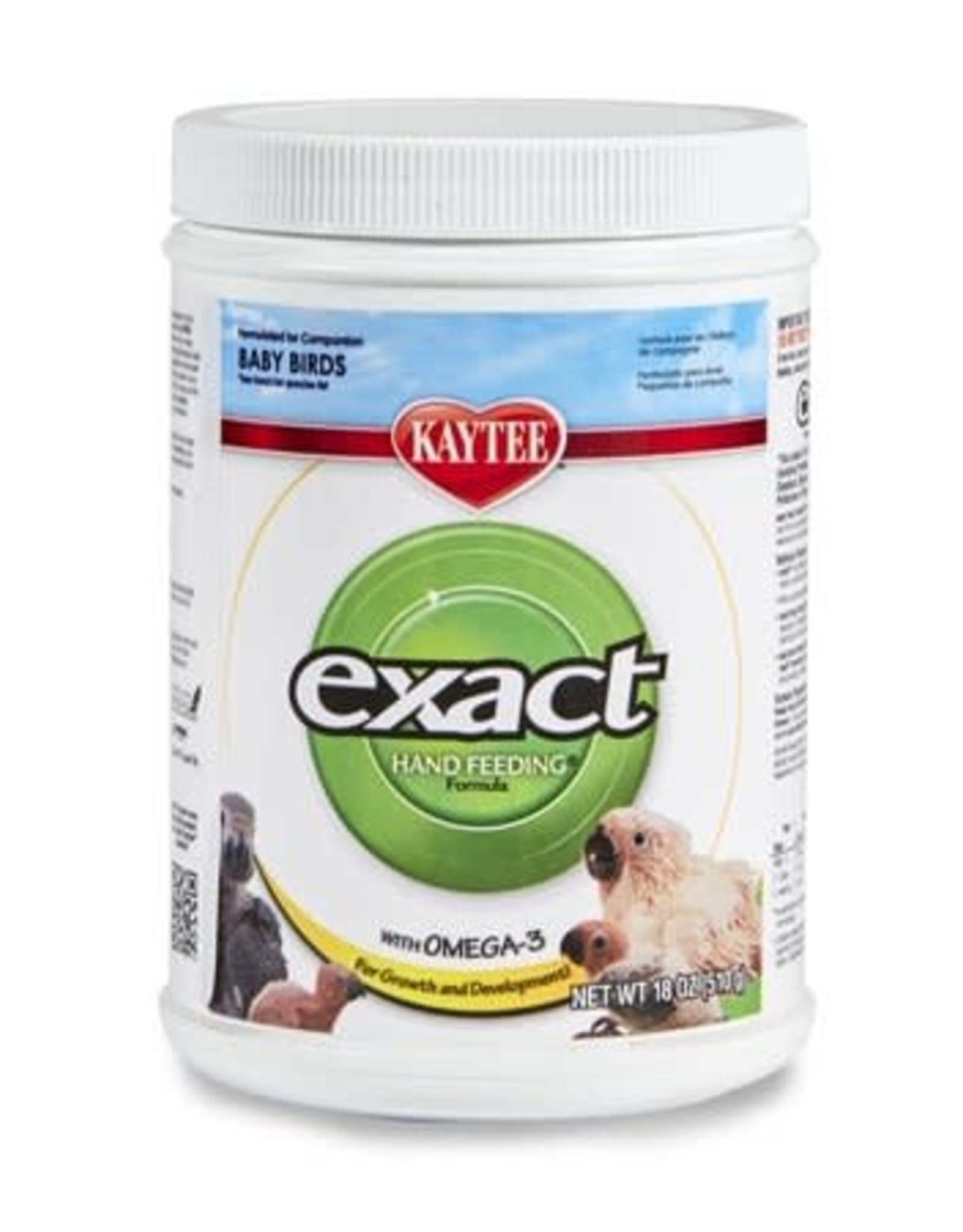 CENTRAL - KAYTEE PRODUCTS KAYTEE- EXACT- HAND-FEEDING FORMULA- 5X5X8- ALL BIRDS 18 OZ