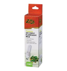 ZILLA PET PRODUCTS ZILLA- COMPACT FLORESCENT BULB- 5.63X1.38X1.38- UVB/UVA- 6W- MINI- TROPICAL