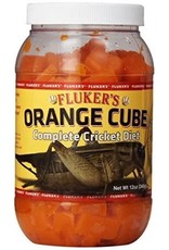FLUKER'S FLUKER'S- CRICKET- COMPLETE DIET- ORANGE CUBE- 3X3X4- 6 OZ- ORIGINAL