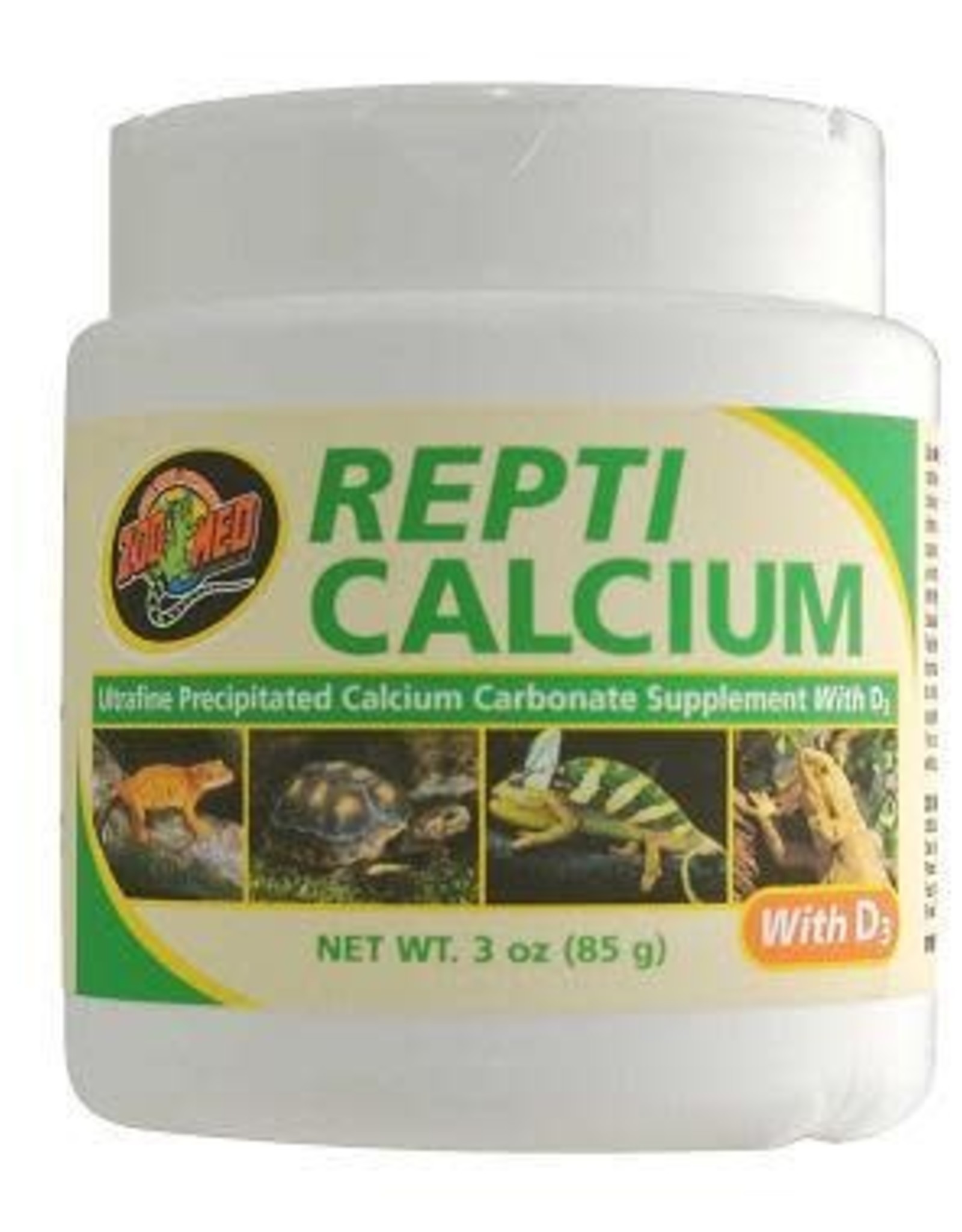 ZOO MED LABORATORIES, INC. ZOO MED- A34-8- REPTI CALCIUM- WITH D3- 4.5X4.5X7- 8 OZ