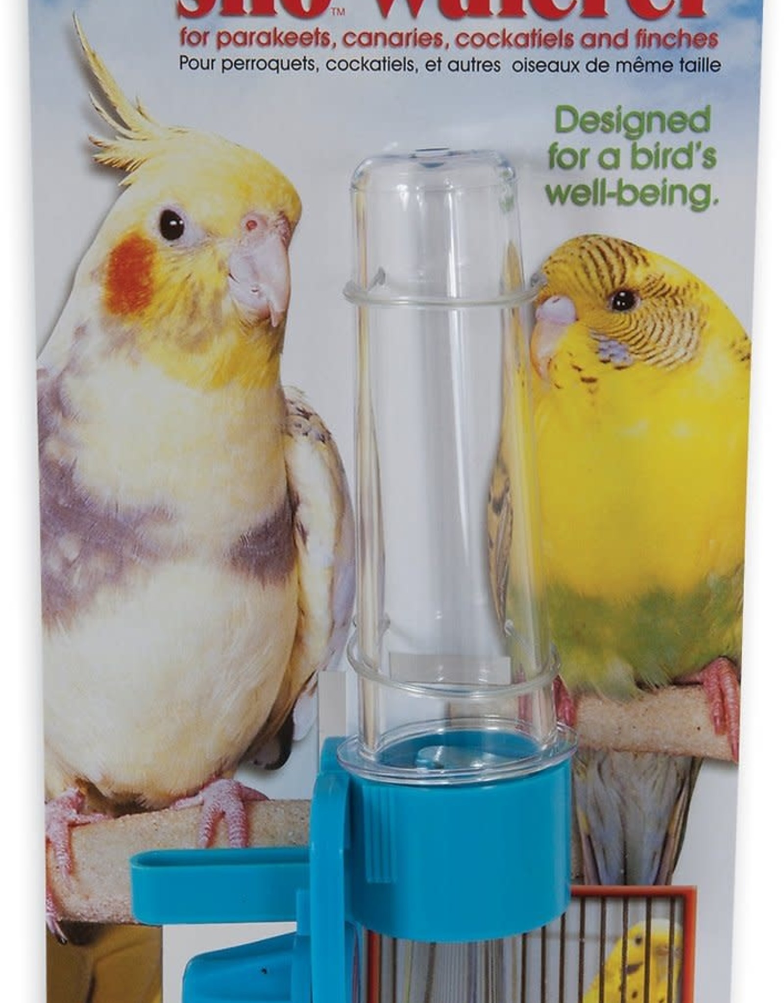JW PET COMPANY JW- 31300- BIRD- INSIGHT- CLEAN WATER- BIRD WATERER SILO- 2X2X8- SMALL