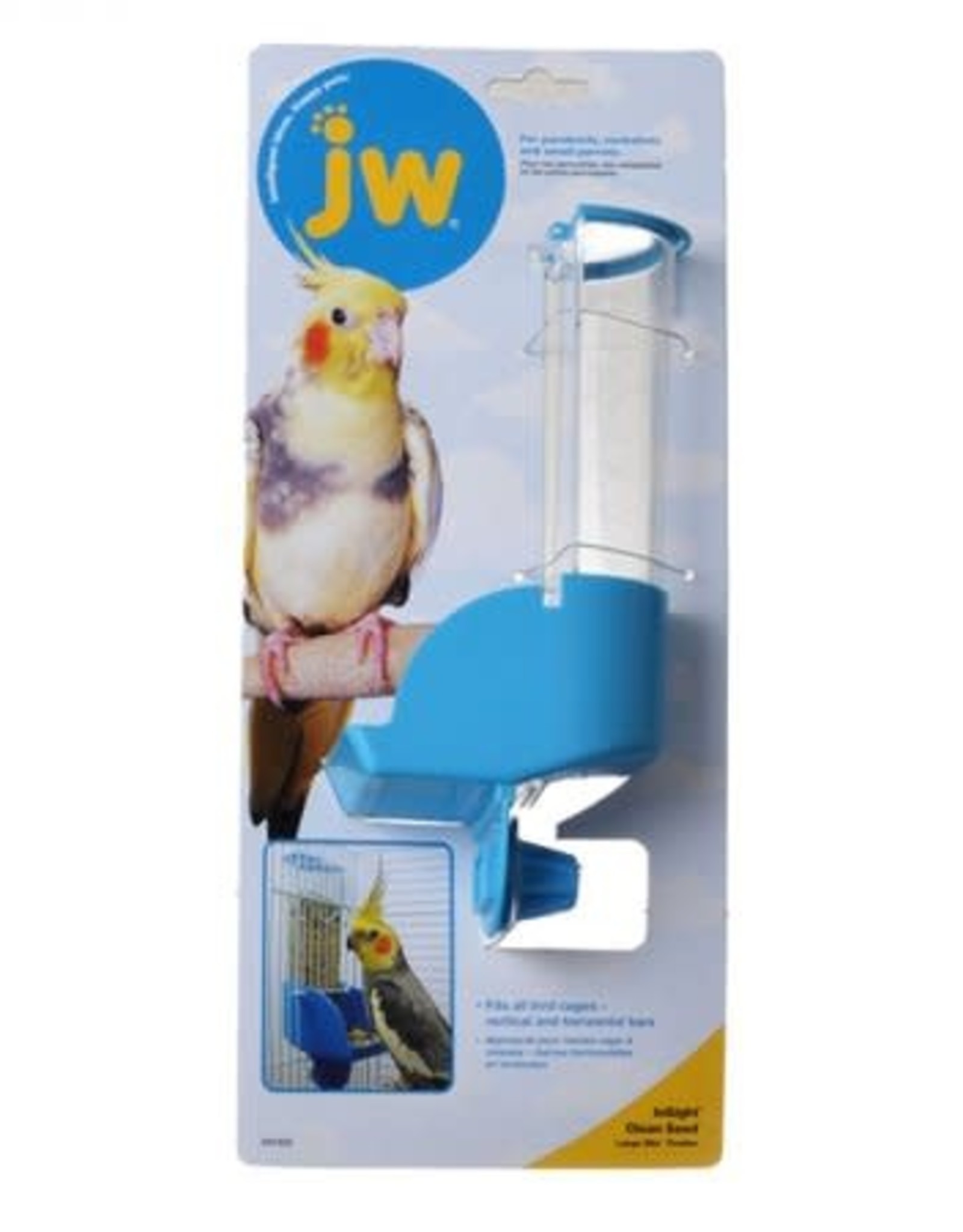 JW PET COMPANY JW- 31322- BIRD- INSIGHT- CLEAN SEED SILO- BIRD FEEDER- 2X2X8- LARGE