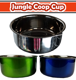 A&E CAGE CO. COOP CUP- STAINLESS STEEL BOWL- WITH RING & BOLT- 5 OZ*DISC?