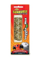 HIGGINS PREMIUM PET FOODS HIGGINS- SUNBURST- TREAT STICK- 5X2X2- VEGGIE NUT- PARROT- 2.2 OZ