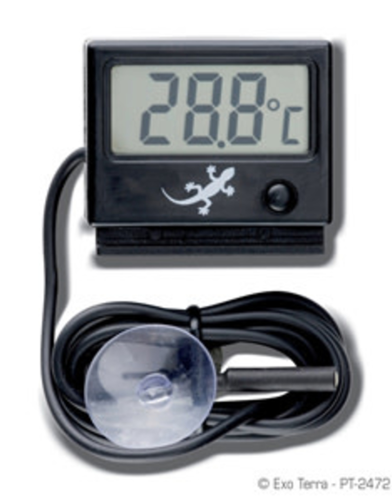 EXO TERRA PT2472- THERMOMETER WITH PROBE AND REMOTE SENSOR- 1X2X1.5-  DIGITAL