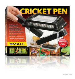 EXO TERRA EXO TERRA- PT2285- CRICKET PEN- DISPENSER- WITH REMOVEABLE TUBES AND WATER DISH- 7X5.5X4.3- SMALL