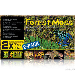 EXO TERRA PT3095-TERRARIUM- SUBSTRATE- REPTILE- FOREST PLUME MOSS- COMPRESSED BRICK- 3X8X4- 7 QT - 2 PK