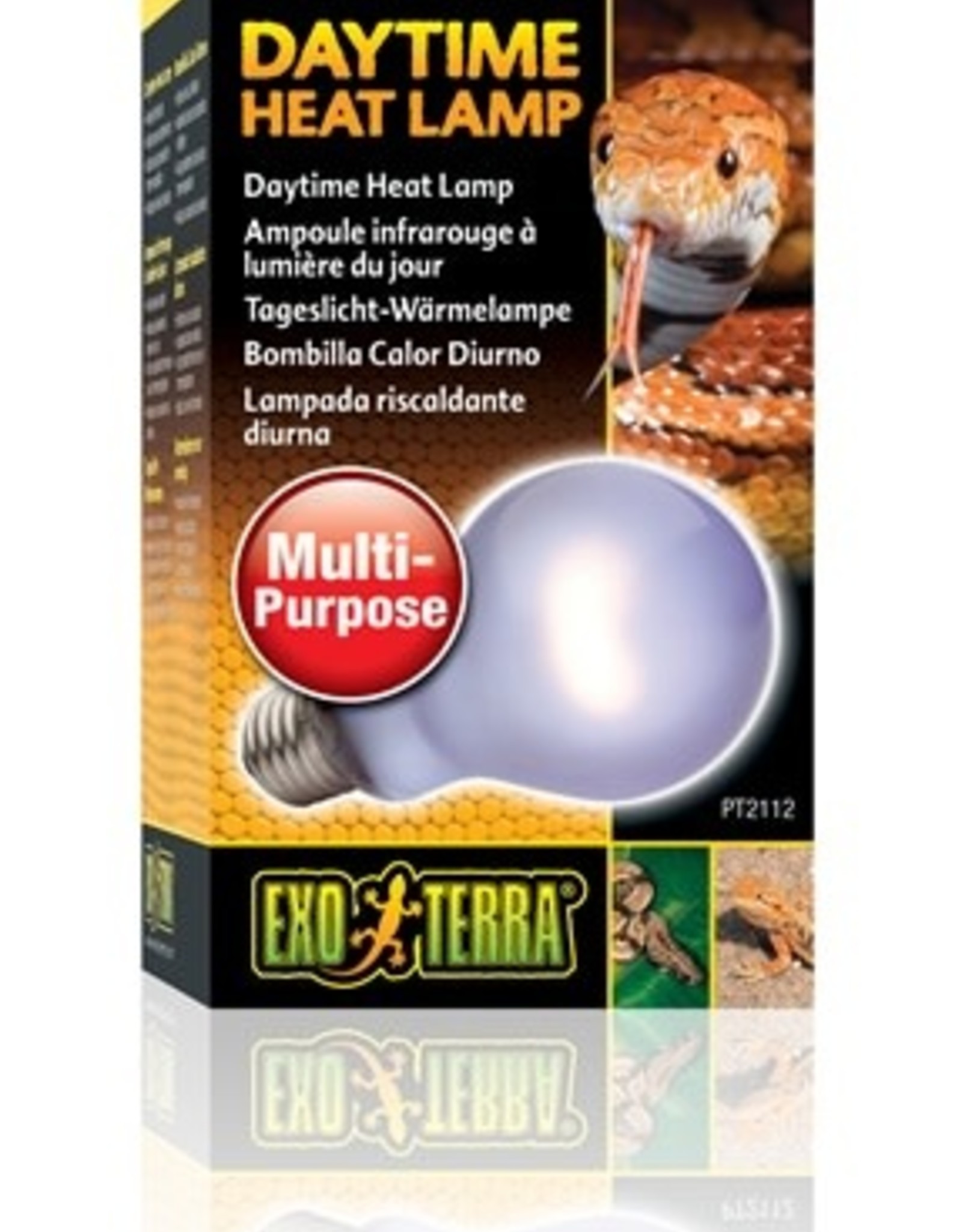 EXO TERRA PT2112- BROAD-SPECTRUM- DAYTIME HEAT (IDEAL FOR PLANTS/BREEDING ) 3X3X5-100W
